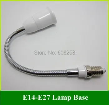 

E14 to E27 Socket LED Halogen Light Base Converter Extend Adapter Long 28CM 10PCS