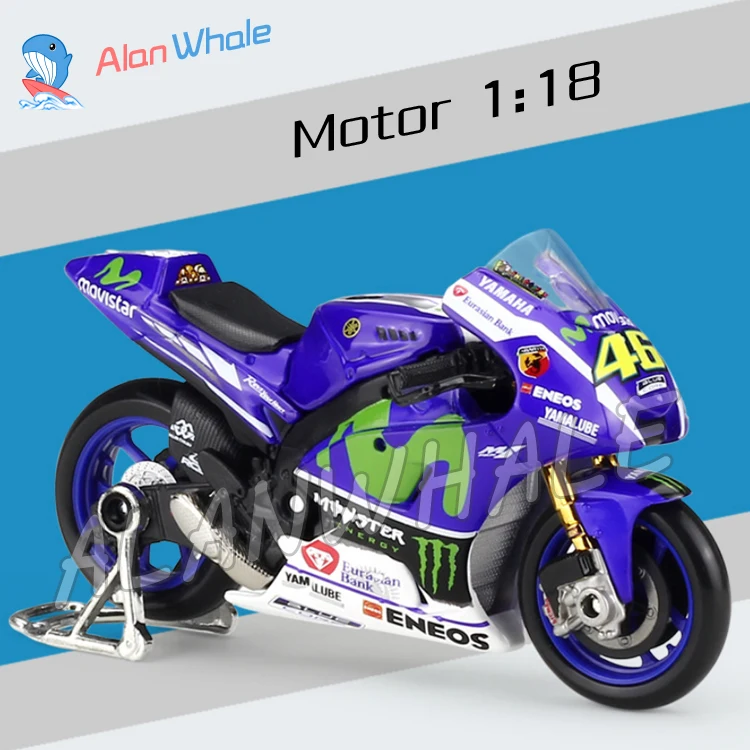 

1:18 Scale New Moto GP Yamaha Factory Racing Metal Diecast Model Motorcycle Motorbike Racing Cars Toys Boys Vehicle Collection