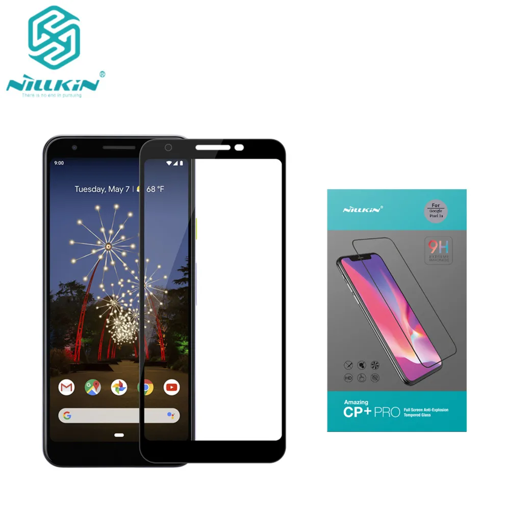 

For google pixel 3a CP+ PRO Full Cover Tempered Glass 9H 2.5D Curved Screen Protector NILLKIN Amazing Nanometer For pixel 3a XL