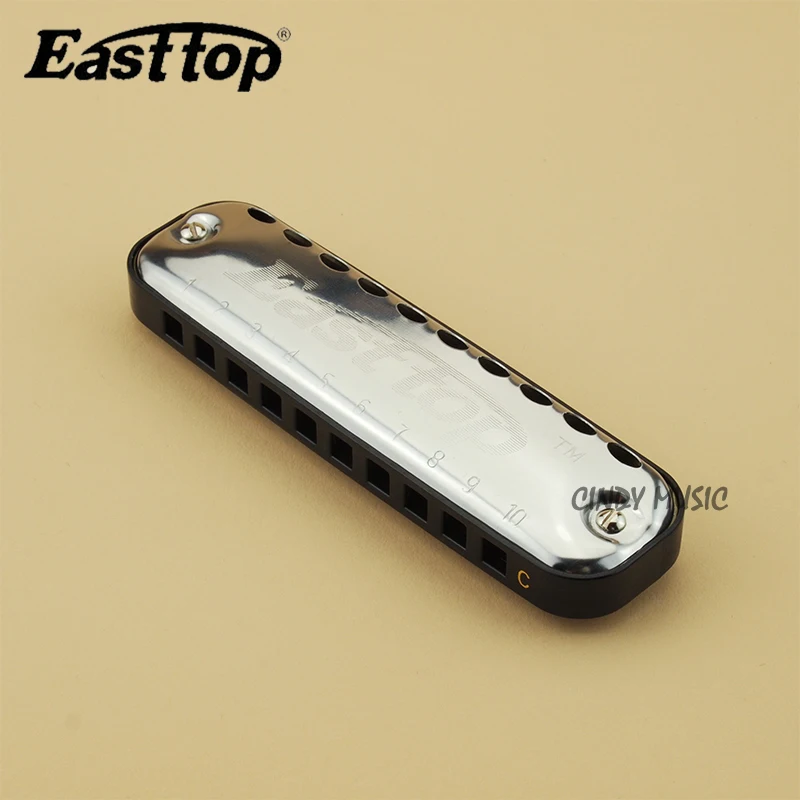 Easttop T10 1 10 отверстие Blues гармоника диатоническая арфа отверстий Овальный губная
