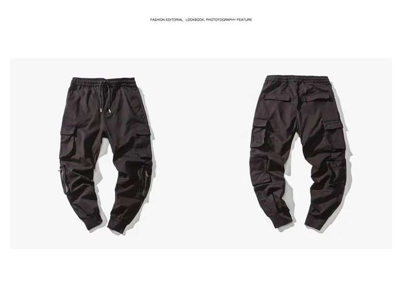 Hip Hop Sweat Pants Big pocket Japanese Style Trousers Sweatpants Streetwear Men Joggers Track Casual Cargo Pants