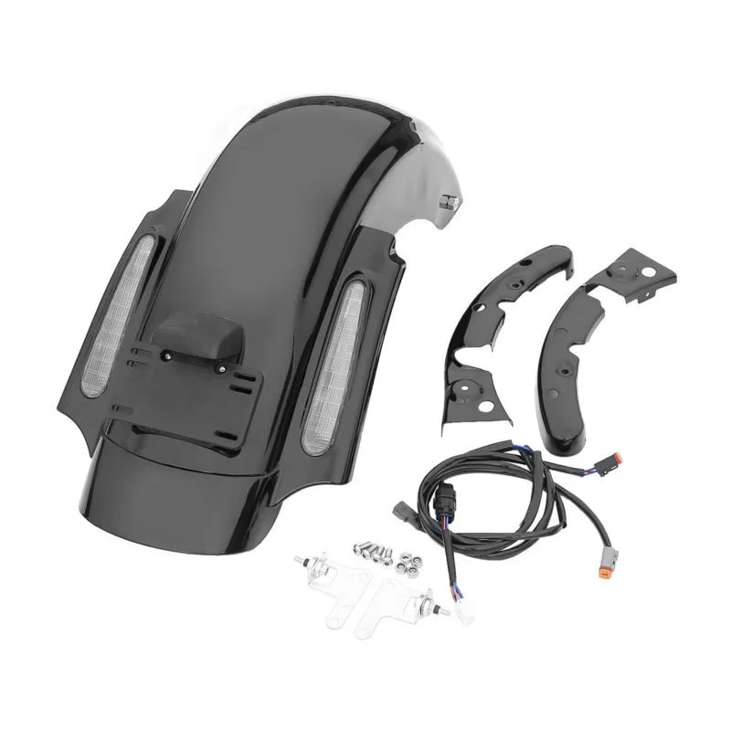 Black CVO Rear Fender System For Harley Touring Road King Street Glide Ultra Classic Electra Glide 12 2009-2013 Motorcycle Black CVO Rear Fender System For Harley Touring Road King Street Glide Ultra Classic Electra Glide 12 2009-2013 Motorcycle