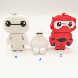 100% реальная емкость usb2.0 флеш-накопитель 64 ГБ Baymax/Big hero Флеш накопитель 32 ГБ 16 ГБ 8 ГБ 4 ГБ мультфильм память флешки cle usb