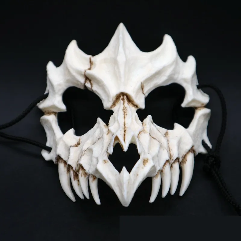Прямая поставка, косплей, маска из смолы, маска японского дракона, маска из экологически чистого и натурального латекса, маска для животных, Вечерние Маски для животных - Цвет: A