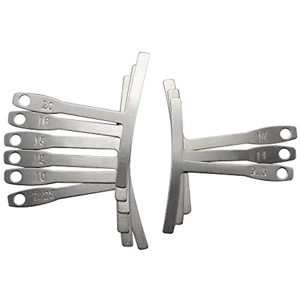 

Orphee 9 Pcs/set T-Shaped Guitar Strings Caliper Ruler String Radius Gauge Curve Guitarra Ruler Guitar Tool Accessories