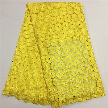 

2018 African Cord Lace Fabrics High Quality For Women Dress guipure lace fabric