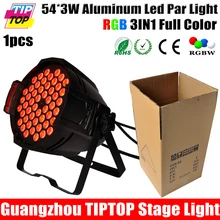 Tiptop TP-P71B полноцветный 54 x 3 Вт алюминия из светодиодов Par света RGB 3IN1 смешение цветов бесшумный вентилятор охлаждения алюминиевый кронштейн противоударный чехол