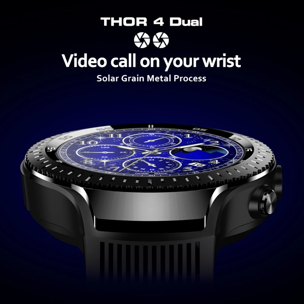 Zeblaze THOR 4 Dual 4G Смарт-часы телефон 5.0MP+ 5.0MP двойная камера Android часы 1," AOMLED gps/ГЛОНАСС 16 Гб Wifi умные часы для мужчин