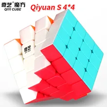 Qiyi Qiyuan S 4x4x4 волшебный куб без наклеек головоломка скоростной куб Развивающие игрушки для детей начинающих