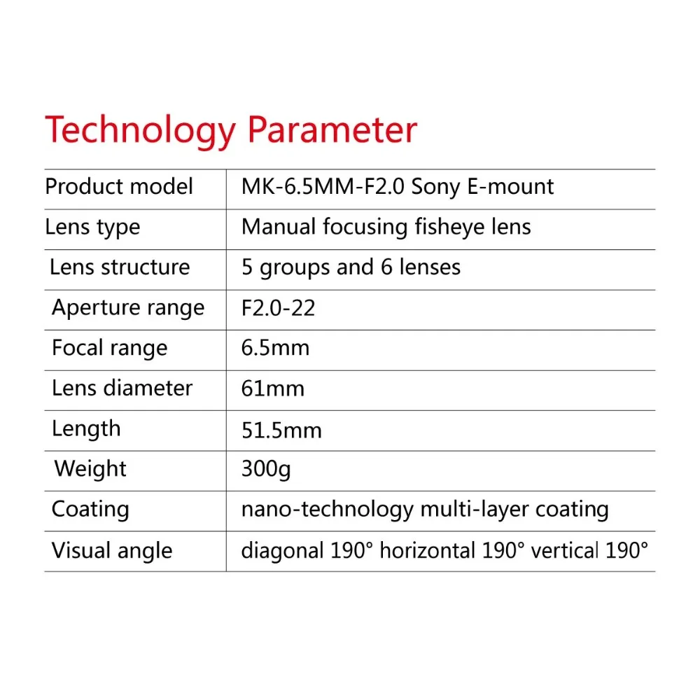 Meike 6,5 мм ультра широкий f/2,0 Рыбий глаз объектив для Sony E-mount mirorrless камер A6500 A6300 A6000 Nex3, Nex3n, Nex5, Nex5t, Nex6, Nex7