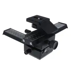 Макро фокусировочные 4 Way Focus Rail Slider Gimbal крупным планом кронштейн для съемки Стандартный 1/4 "винт для Canon Nikon цифровой SLR камера