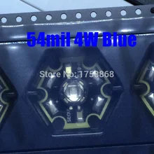 10 шт. 54mil Высокая мощность 1-4 Вт синий светодиодный чип звезда радиатор алюминиевая Базовая пластина плата с 20 мм Черный PCB 0ver 1 Вт Светодиодный Синий
