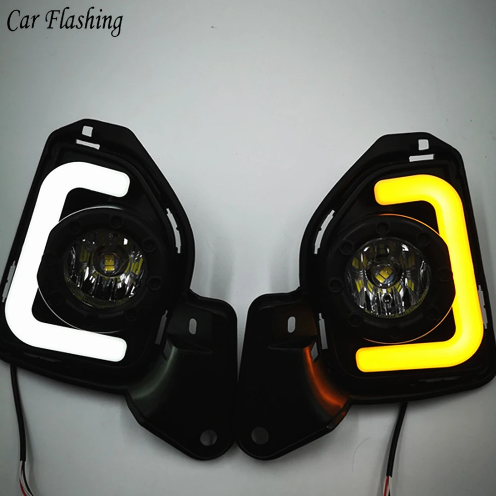 Car flashing 2pcs LED For Toyota Hiace 2014 2015 2016 2017 2018 with