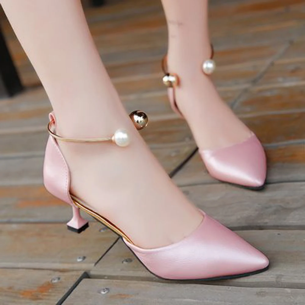 

Pumps Women's Shoes high heel 6-8 cm artificial PU Rubber Sexy pointed toe shallow mouth skid resistant, light Fine Pointed