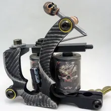 10 шт/лот профессиональная Литая железная для татуировок машина 10 Обертывания Катушки из нержавеющей стали татуировки тела искусства Ружья Катушки машины LPC-ITM-7057-8H