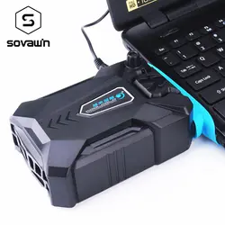 Вакуумный портативный ноутбук кулер USB Воздуха внешний Извлечение вентилятор охлаждения для ноутбука скорость регулируется для 15 15,6 17