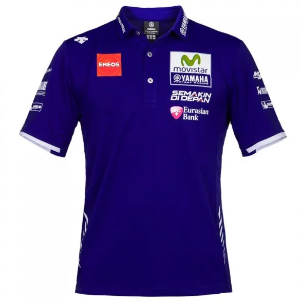 

Free shipping 2017 Motorcycle MotoGP Movistar Polo Shirt for Yamaha Team Polo shirt Monster Polo Shirt