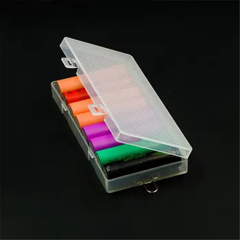 

HOT Battery Holder Case PP Storage Box For 8X 18650 with Hook Transparent Hard Cases NEW
