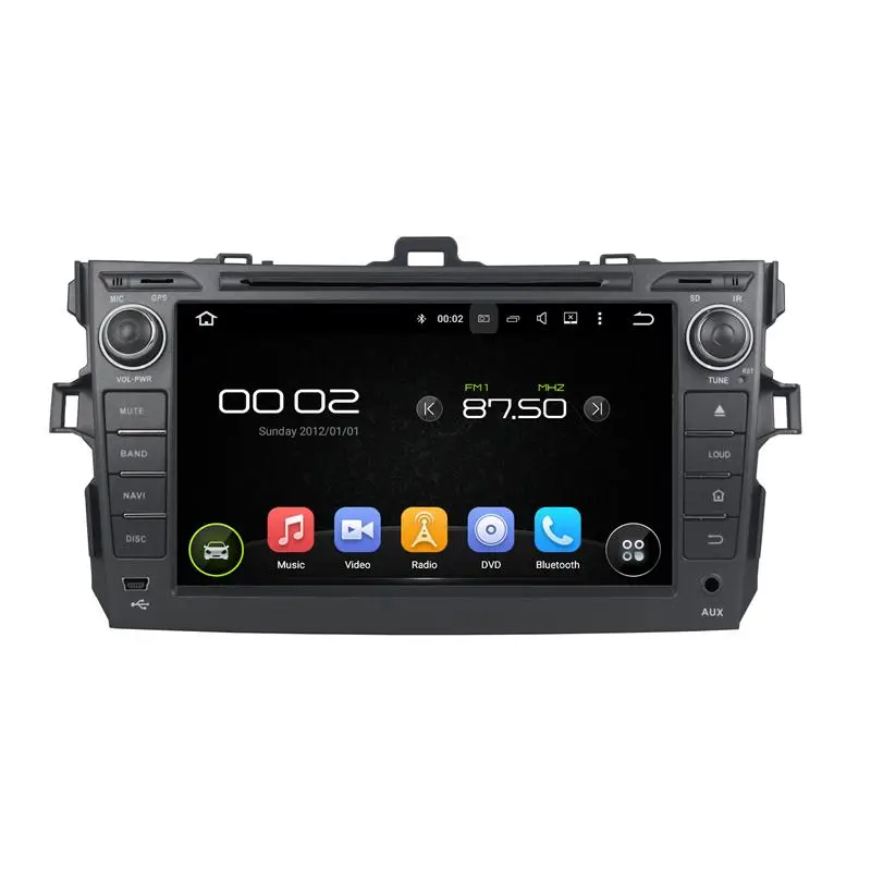 Flash Deal Android8.0 8 cores 4gb RAM car dvd player multimedia for TOYOTA COROLLA 2006-2011 ips touch screen headunits tape recorder radio 0