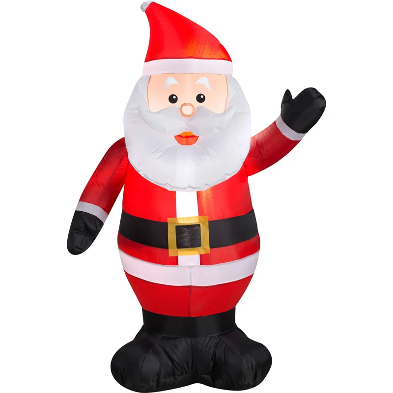 

120cm 1.2M Giant Santa Claus Christmas Inflatable Toys Yard Decoration For Hotels Supper Market Entertainment Venues Holiday