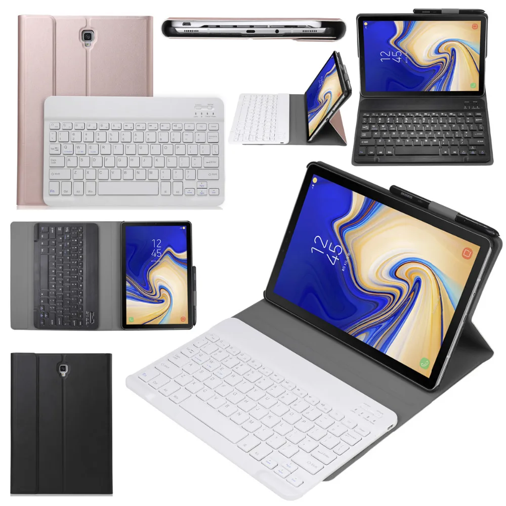 Slim Wireless Bluetooth Keyboard Case Stand Leather Smart Sleep Funda