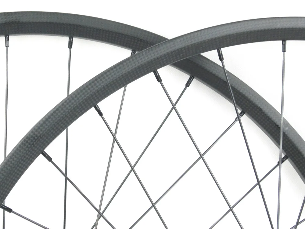 Excellent Chinese Full Carbon 29er AM/DH HOOKLESS Mountain Bicycle Wheelset 20mm Deep MTB Rims Disc Brake Bike Clincher Wheel 1