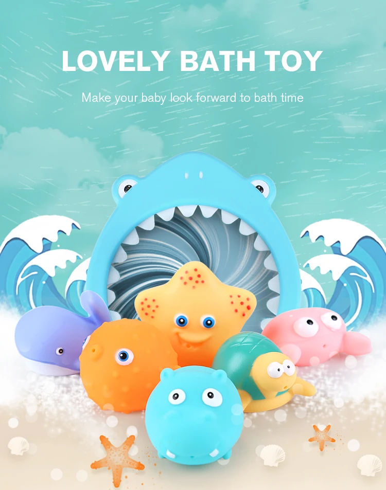 21 шт. детские игрушки для купания рыболовная сеть Организация RubbleToy плавательные занятия играть пляж распылитель воды для ванной комнаты детские игрушки