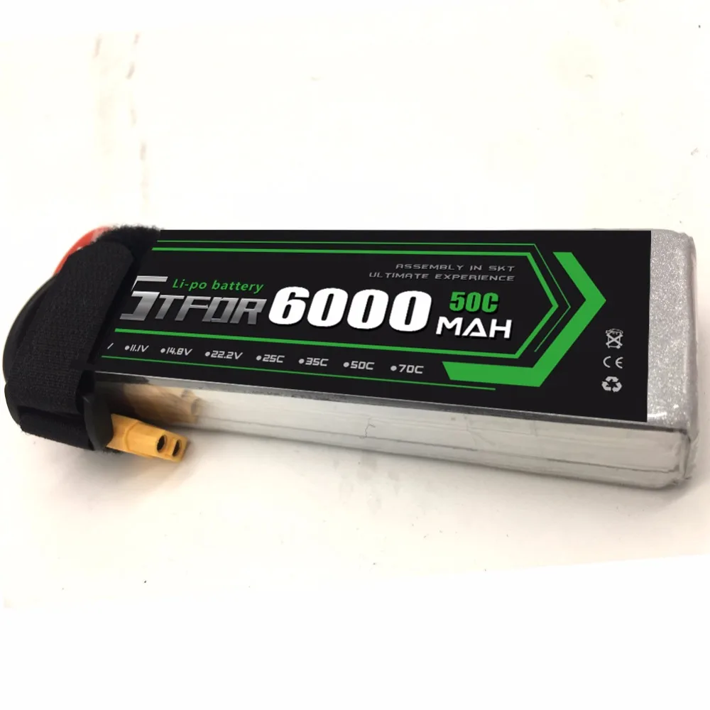 GTFDR 4S 14.8V 6000mAh 50C LiPo