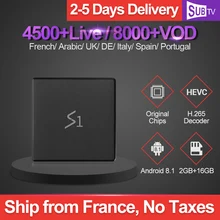 Leadcool S1 Tv Box Android 8.1 4K IPTV France Subscription RK3229 2GB 16GB SUBTV 1 Year IPTV UK Arabic French Italia Netherlands