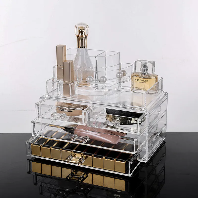 

Nail Storage Box Multi-drawer Desktop Transparent Acrylic Jewelry Sundries Storage Consolidation Storage Box