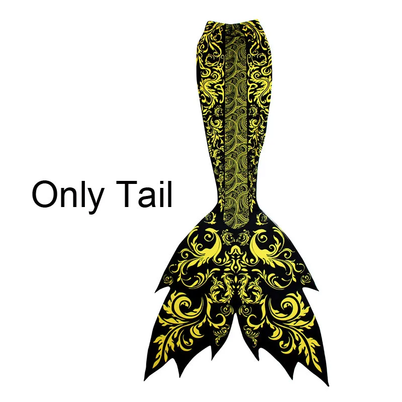 Взрослых хвост русалки с Моноласты для плавания хвост русалки костюм для плавания Для женщин девочек Косплэй бассейн для взрослых Для женщин костюм - Цвет: A10 tail only