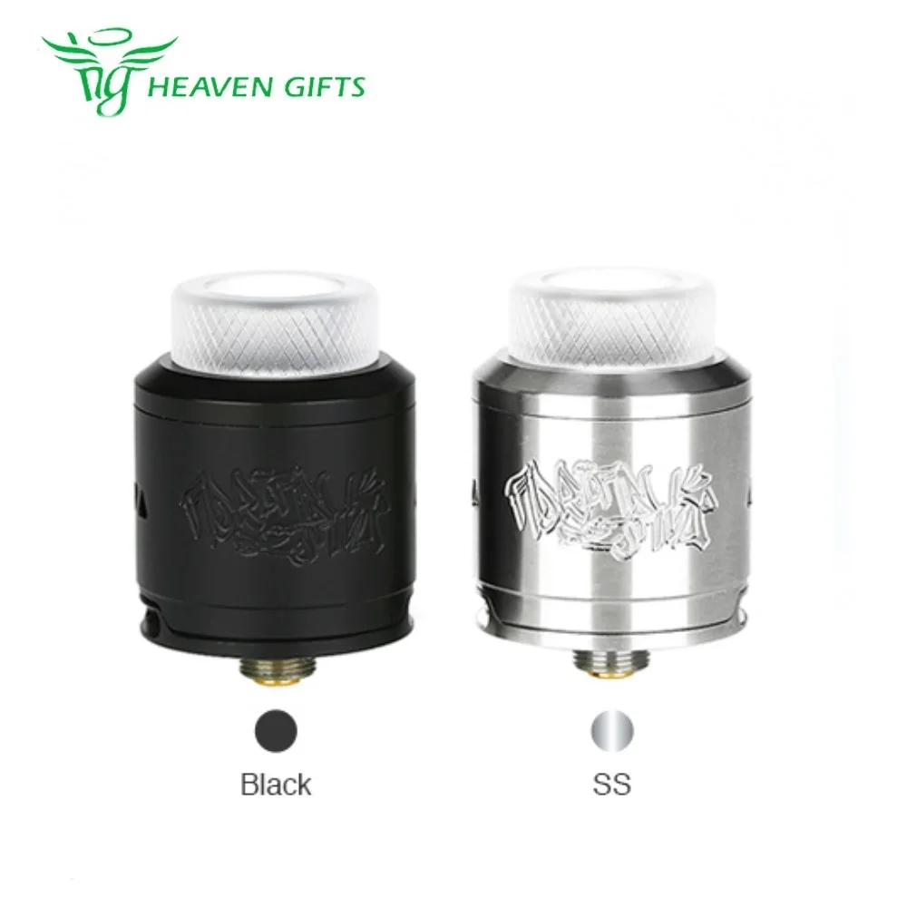 

Original Heavengifts DEJAVU RDA Unique Build Deck for Dual Coils Building & A Bottom Airflow Vape RDA Tank ECig Vs Profile RDA