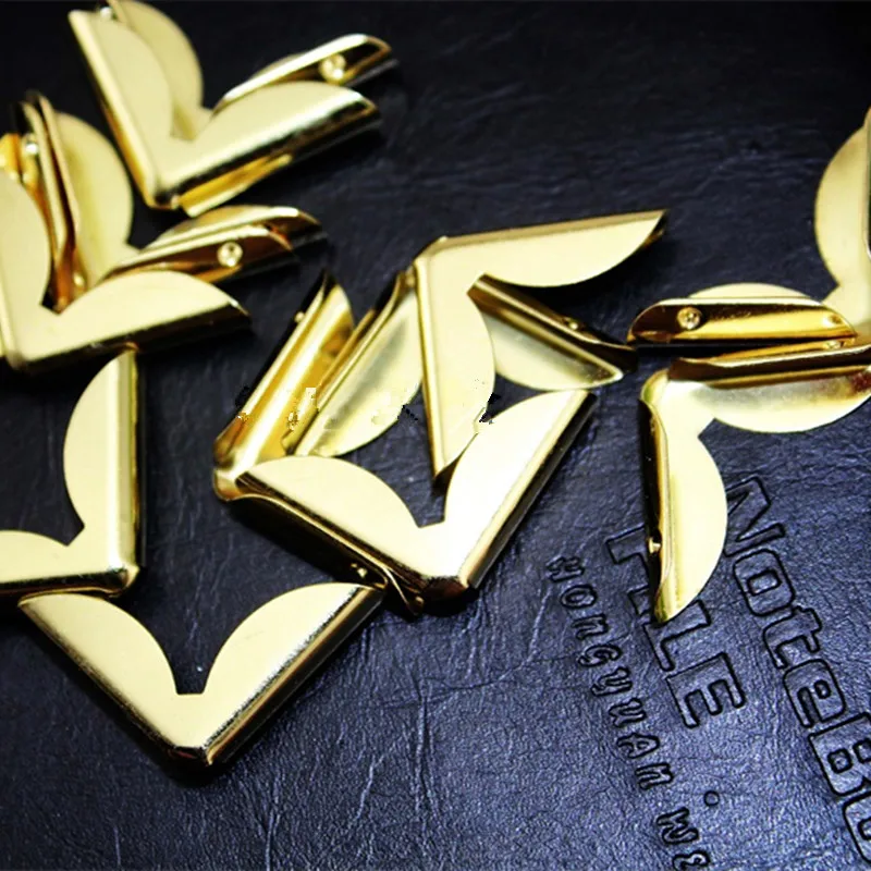 Yellow-Book-Scrapbooking-Albums-Menus-Corner-Protectors-Metal-Corners-For-Books-Antique-Protector-22mm-10PCs