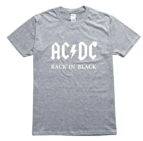 Дизайн, AC DC Bell, мужские футболки с черепом и цепочкой, acdc bell, I Got My Bell goning Take Ya To Hell, Повседневная брендовая 3D Мужская футболка - Цвет: Light greywhit