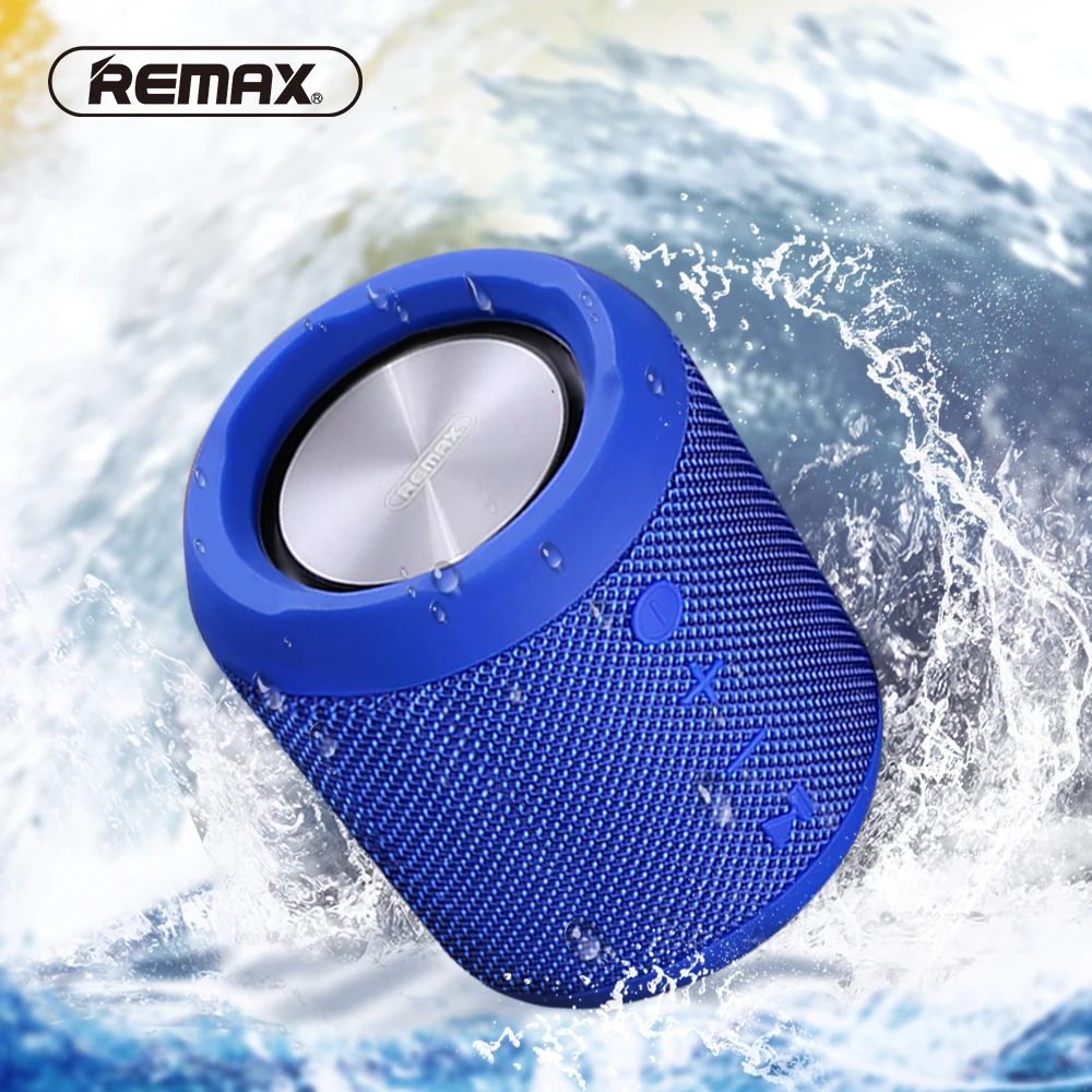 

REMAX Portable Wireless Bluetooth Speaker with Dual-driver IPX5 Waterproof FM Radio Party Speaker TF TWS AUX Outdoor Loudspeaker