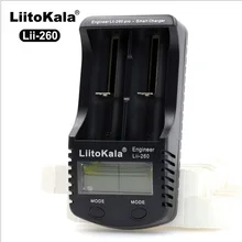 Liitokala Lii-260 lcd 18650/16340 зарядное устройство, обнаружение емкости литиевой батареи/внутреннее сопротивление/напряжение