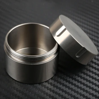 

Pure Titanium Waterproof Seal Tank Travel Camping Hiking Tea Coffee Storage Portable Drug Bottle Outdoor EDC Products