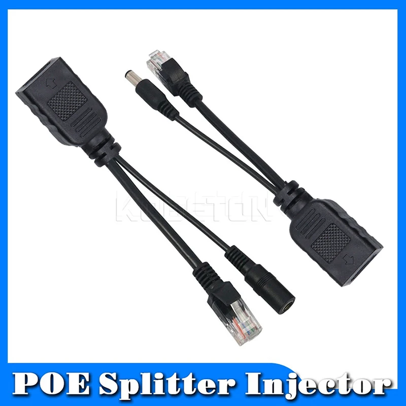 2 шт. POE кабель пассивная мощность по Ethernet Кабель-адаптер экранированная лента POE сплиттер инжектор модуль питания 12-48 В