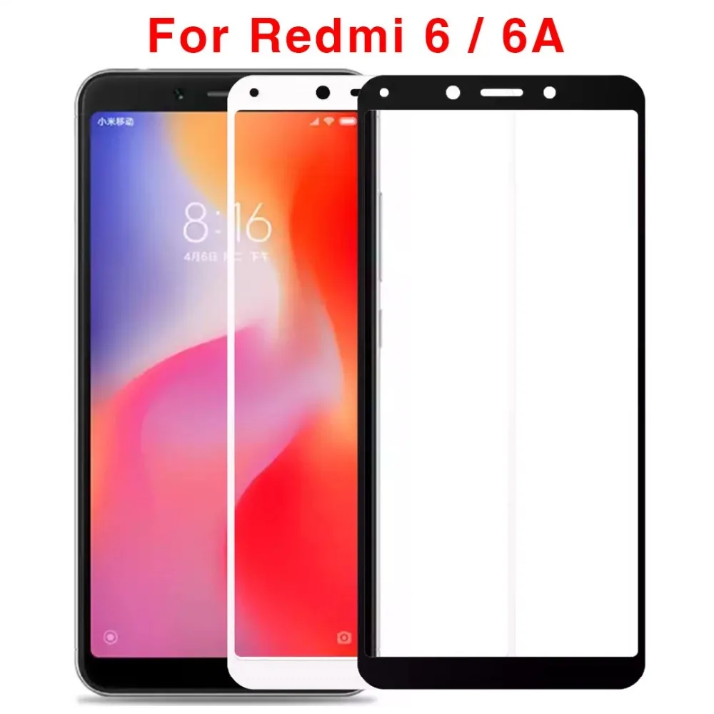Protective Glass Redmi 6 Glass For Xiaomi Readmi Redmi6 6a 6 A Tempered Glas Screen Protector Protection On Ksiomi Xiomi Xiami afbeelding