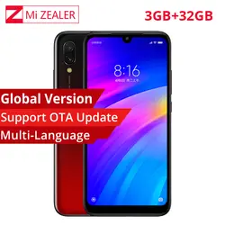 В наличии глобальная версия Xiaomi Redmi 7 3GB + 32GB Snapdragon 632 Octa Core 4000mAh 6,26 "19:9 полный экран 12MP + 2MP мобильный телефон