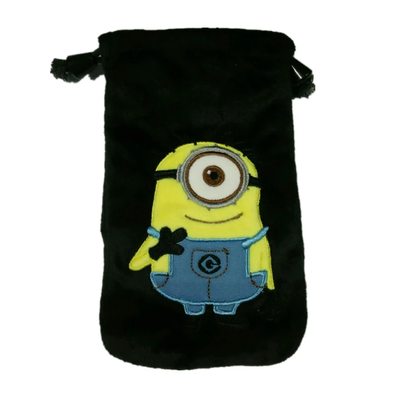 

Plush Cartoon Minions Bags Cute Minions Bags with Drawstring Coin Purse Wallets for Kids Collection Best Gifts for Friend 6*4