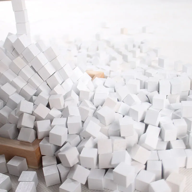 Деревянные математические игрушки Монтессори, объемный ящик с 1000 кубиками, Обучающие деревянные игрушки Монтессори, кубик математики ME1644H