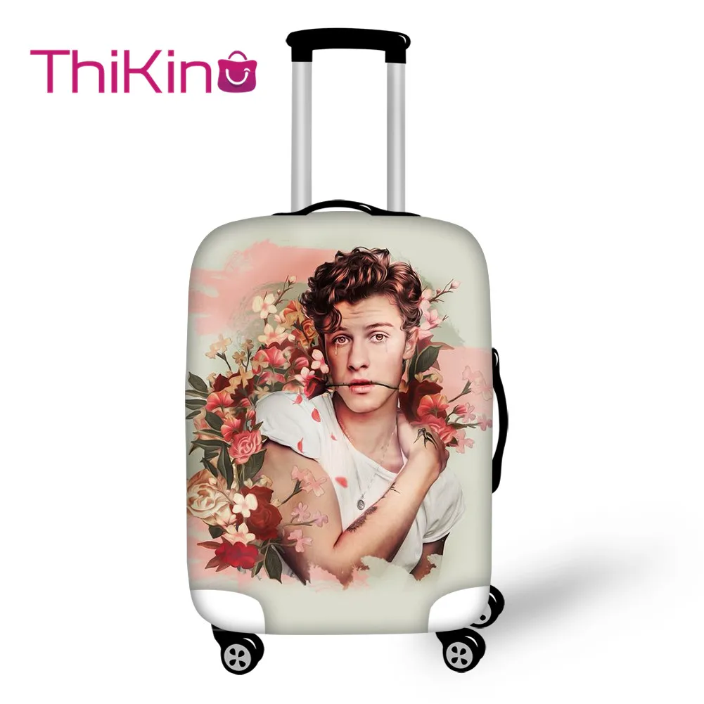 

Thikin Mendes Shawn Travel Luggage Cover for Girls Cartoon School Trunk Suitcase Protective Cover Travel Bag Protector Jacket