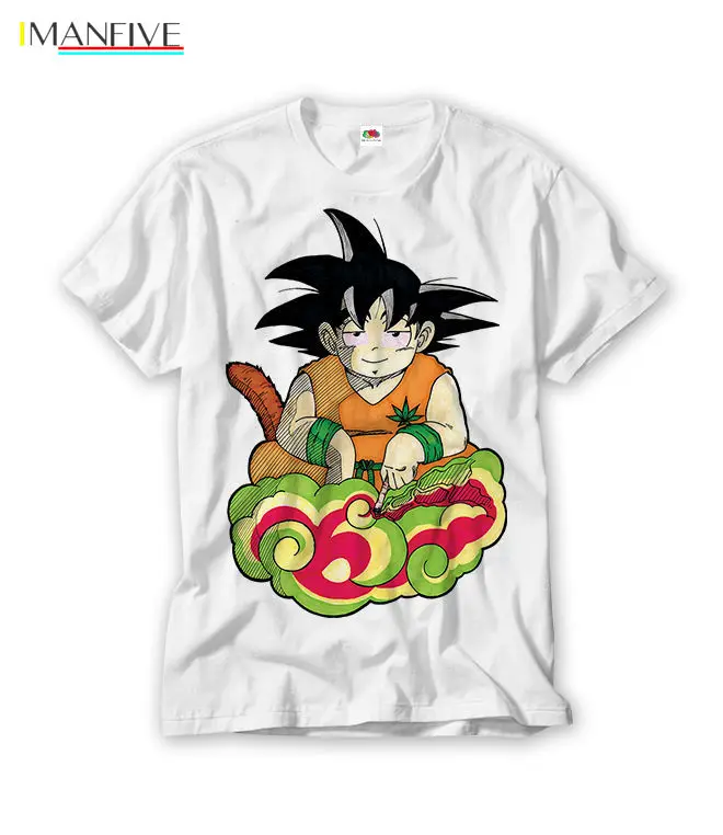 

T Shirt Smoke Some weed dbz Young Songo Vegeta Super Sayain Dragon Enjoy Relax