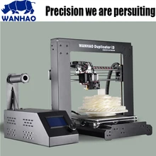 2016 Последним WANHAO I3 V2.1 Экструзии Алюминия комплект 3D Принтер 3d принтер печати 1 рулона Нити SD карты Как Подарок