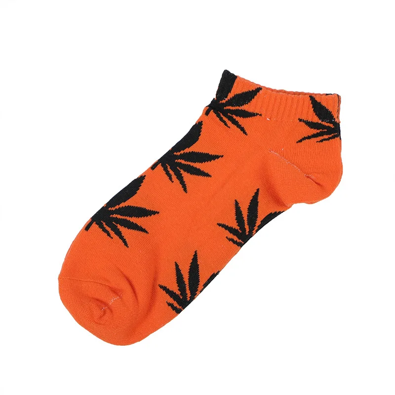 Носки с листьями конопли носки для скейтборда с кленовыми листьями креативные хлопковые носки для скейтборда - Цвет: HYFY21