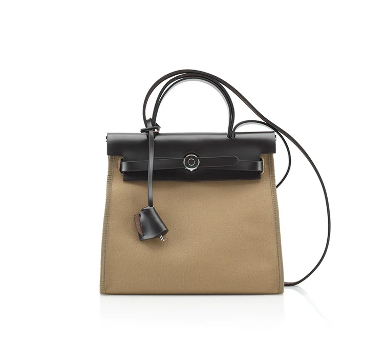 Новые популярные классические сумки из парусины и натуральной кожи, шикарные женские сумки-тоут в стиле пэчворк, основной современный дизайн, сумки-мессенджеры qn093