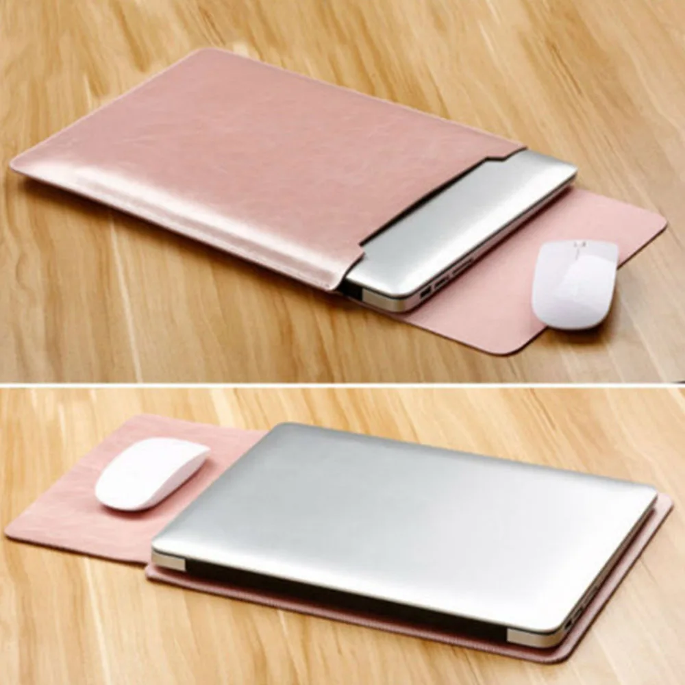 Сумка для ноутбука из искусственной кожи, чехол для Macbook Air Pro retina 11 13 15 дюймов, универсальный чехол для ноутбука, Портативная сумка