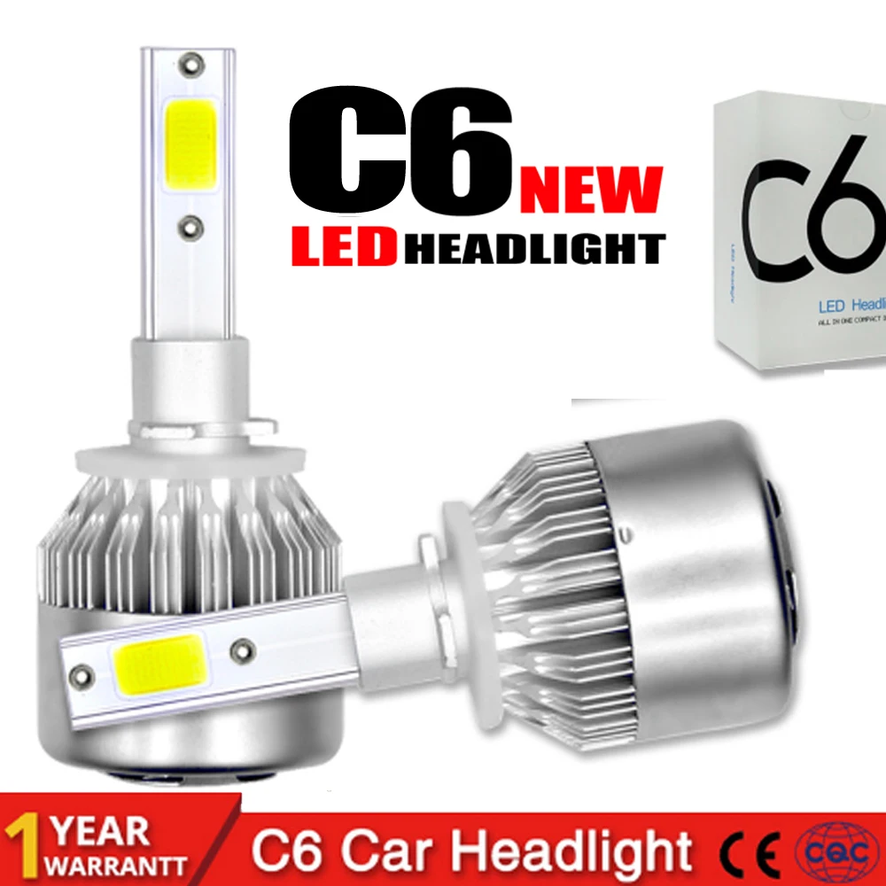 hot 2pcs/set Super bright Auto Bulbs LED H7 H4 H11 H1 H3 H13 880 9004 9005 9006 9007 9003 HB1 HB2 HB3 HB4 H27 Car Headlights | Автомобили