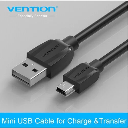 

Vention Mini USB Cable 1m 2m Mini USB To USB Cable For Cellular Phones MP3 MP4 Tablets GPS Digital Camera HDD USB Mini Cable